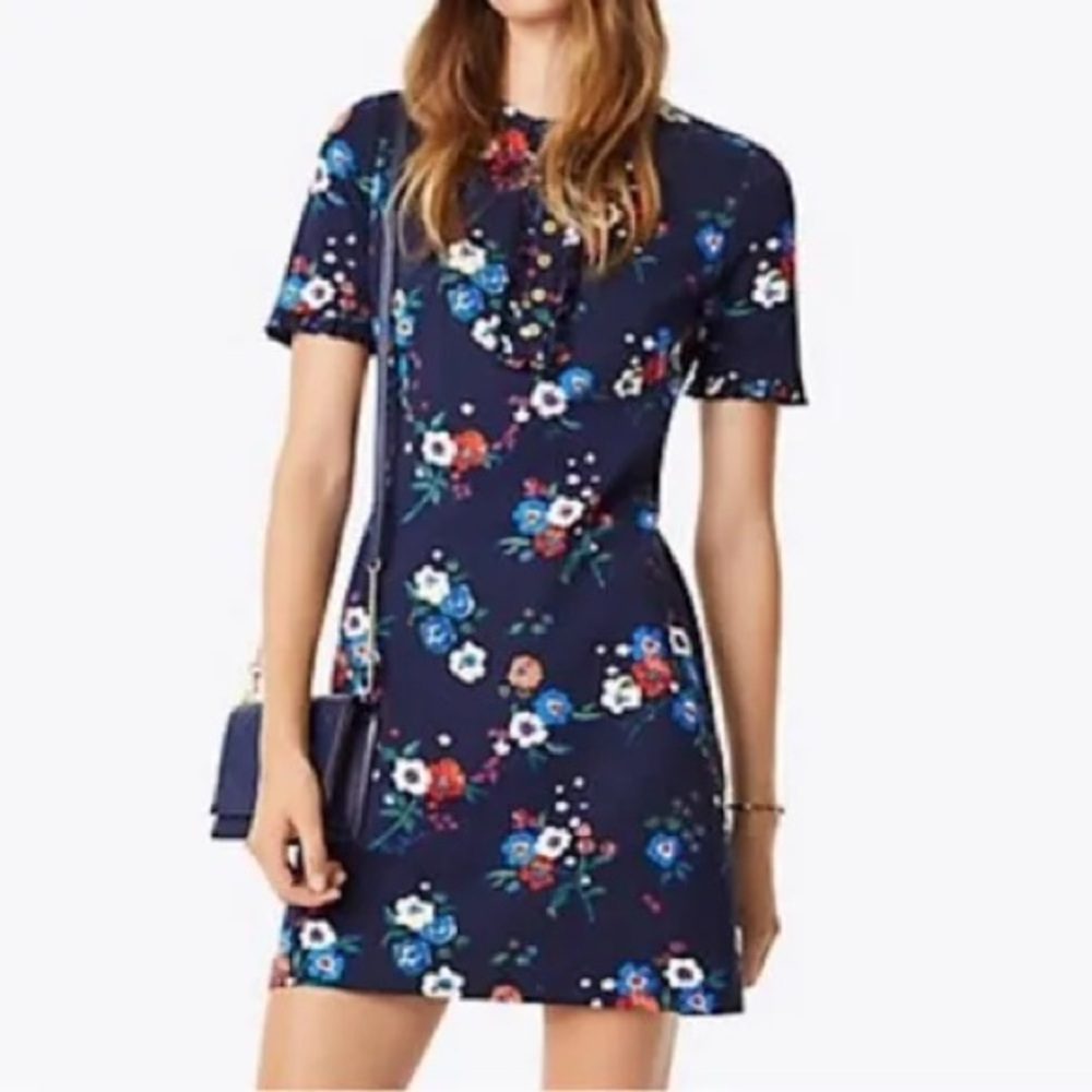 Tory Burch Miranda Dress in Pansy Bouqet